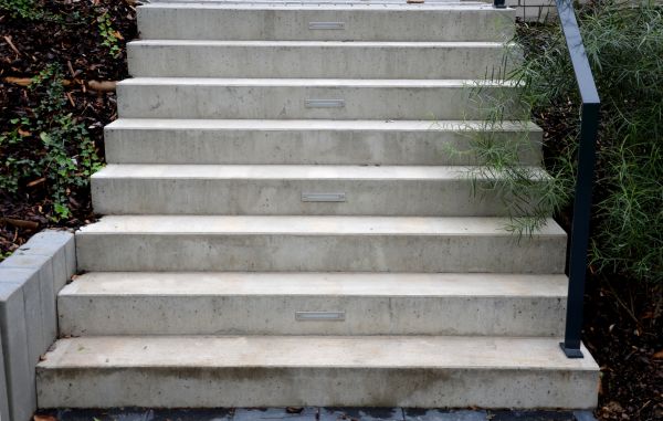 Poured Step Installation in Mandeville