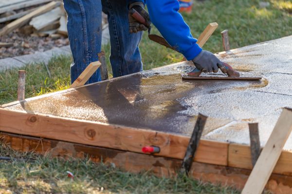Patio Slab Construction in Mandeville