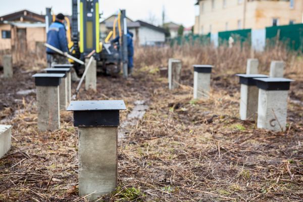 Concrete Piling Installation in Mandeville