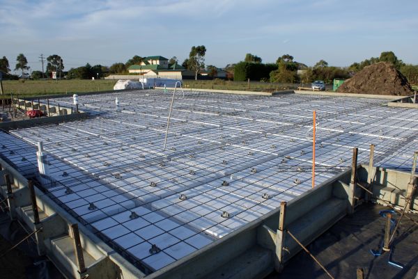 Barn Pad Construction in Mandeville